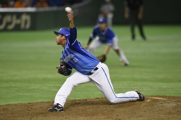 2016年CS第1ステージに登板した今永　©Hideki Sugiyama