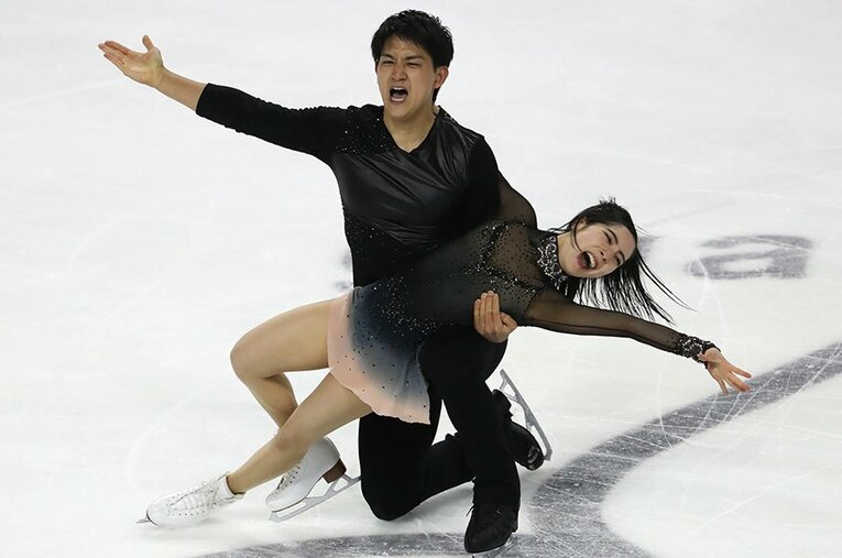スケートアメリカにて、GP大会自身初のメダルを獲得した三浦璃来・木原龍一組 ／ photograph by Getty Images