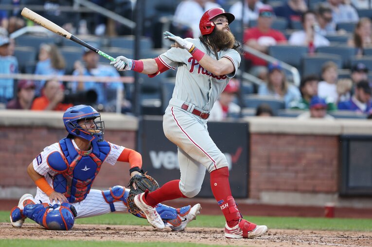 今季もフィリーズのプレーオフ進出に貢献したマーシュ　©︎Getty Images