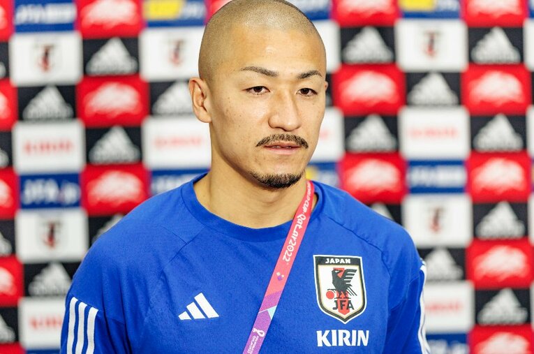 カタールW杯で3試合に先発出場した前田大然。セルティックの地元メディアからは「マエダを見直した。もっと尊敬されるべき」との声が聞こえてきた ／ photograph by Kiichi Matsumoto／JMPA