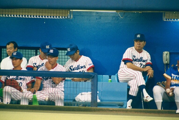 ヤクルト監督時代の野村克也　©BUNGEISHUNJU