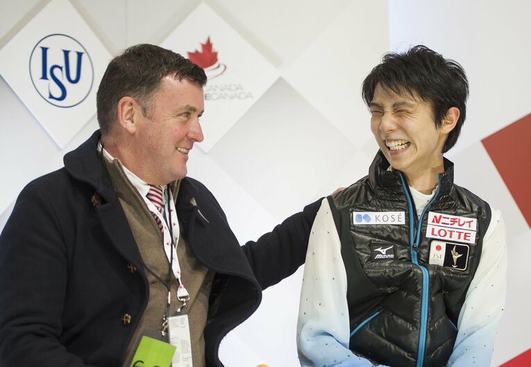 ブライアン・オーサーコーチと羽生結弦