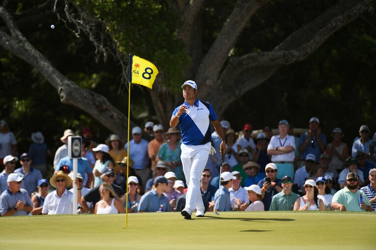 3日目のスコアが影響し、23位タイに終わった松山英樹　©︎Getty Images