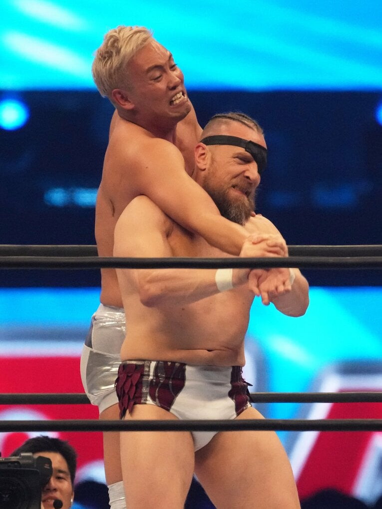 2024年1月4日の東京ドームで再戦したAEWのブライアン・ダニエルソン　©Essei Hara