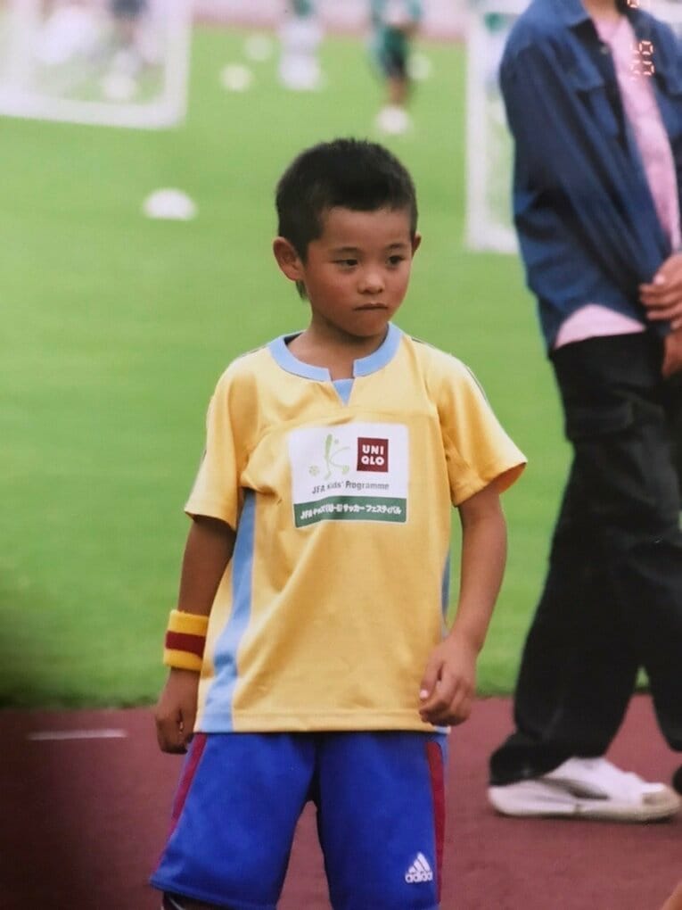 佐野海舟の幼少期（父・龍一さん提供）