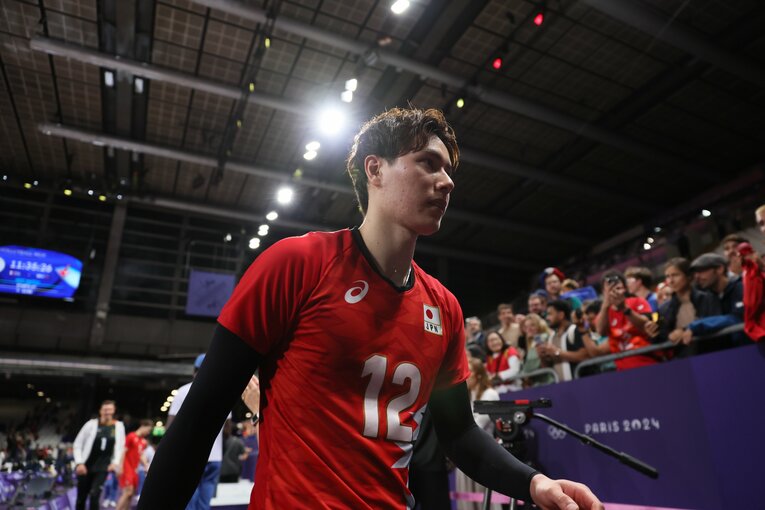 高橋藍（パリ五輪 ドイツ戦）©︎Kaoru Watanabe/JMPA