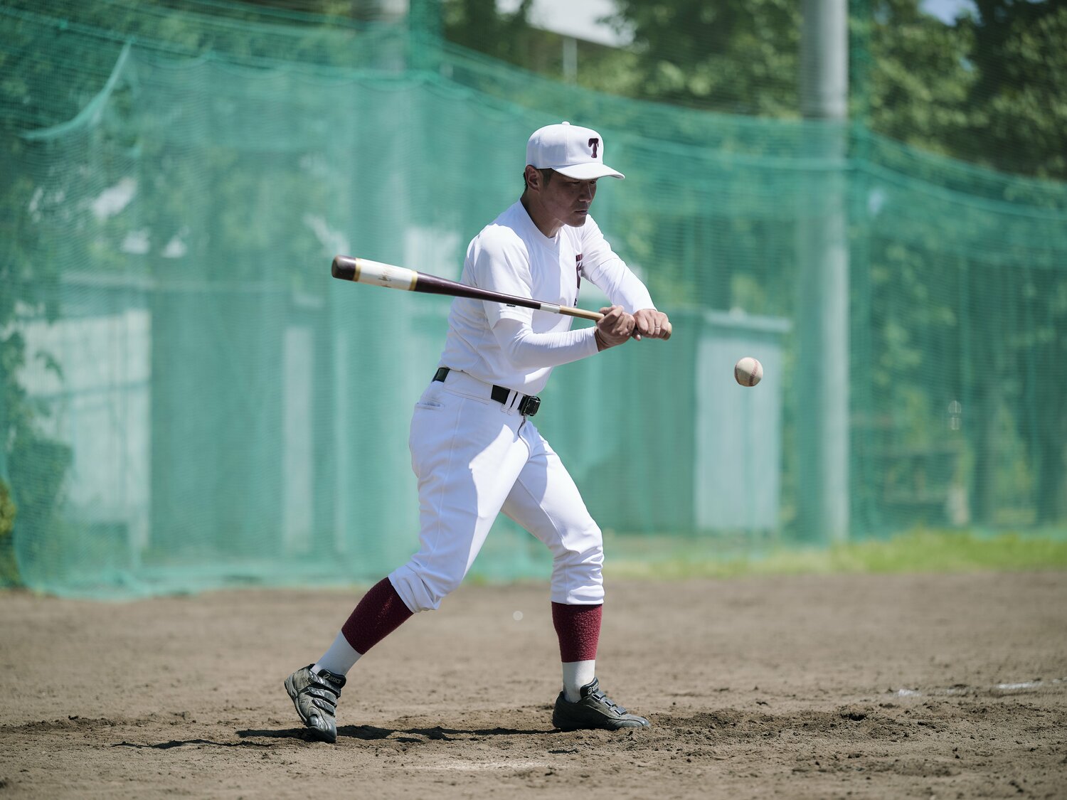ノックを行う飯野監督 ©Yuki Suenaga