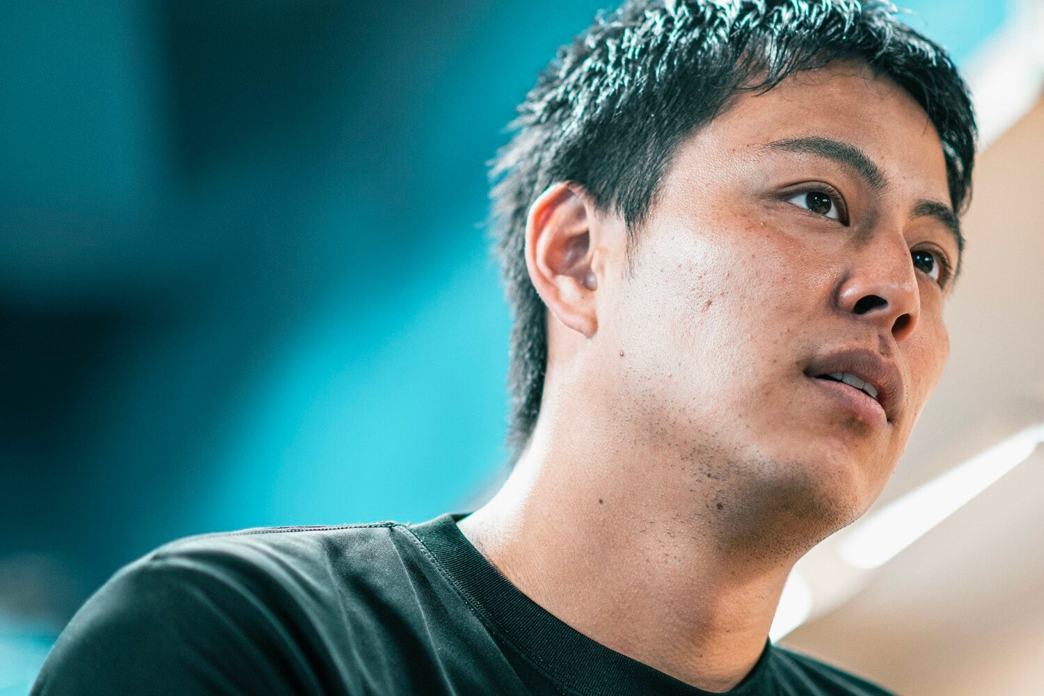 プロ野球選手を引退し、現在は「俺の生きる道」店主となった小林公太　©Takuya Sugiyama