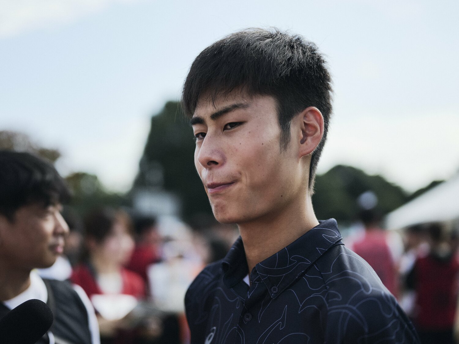 これまでの同校のイメージとは少し違う「優しい主将」だという近田 ©Yuki Suenaga