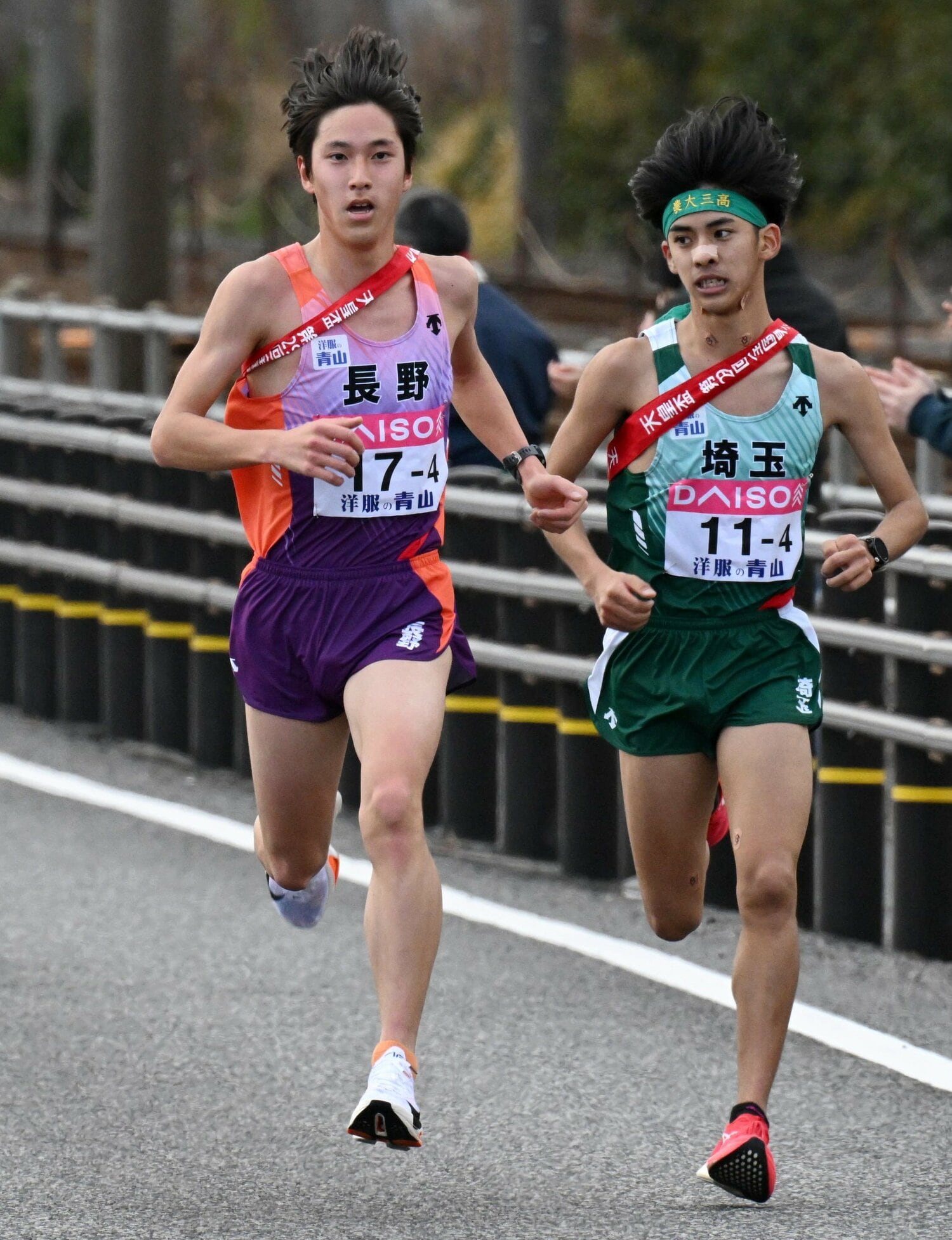 都道府県対抗男子駅伝では、4区区間賞で長野県の優勝に貢献した永原　©JIJI PRESS