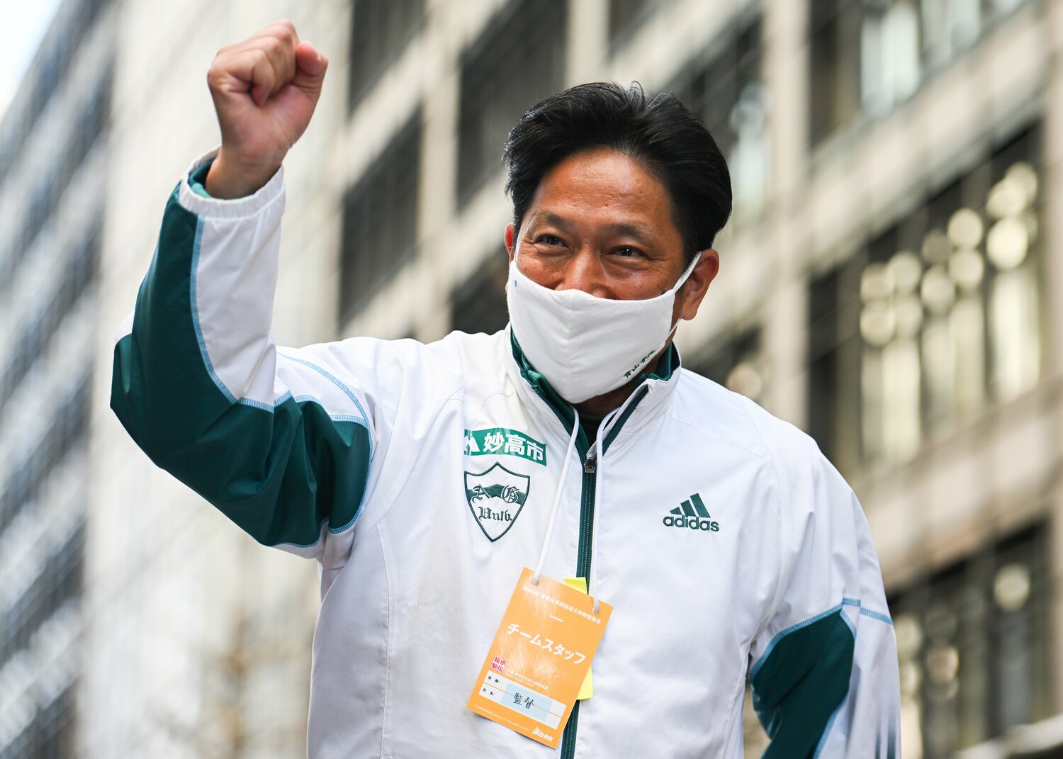 今回の大分別府マラソンには青学勢も参戦。原晋監督も解説を務めた　©Nanae Suzuki