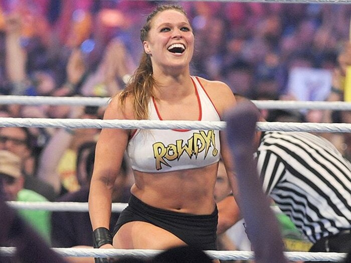 全米騒然の女子プロレスラー来日！ロンダ・ラウジー、WWEでの偉業。＜Number Web＞ photograph by AFLO