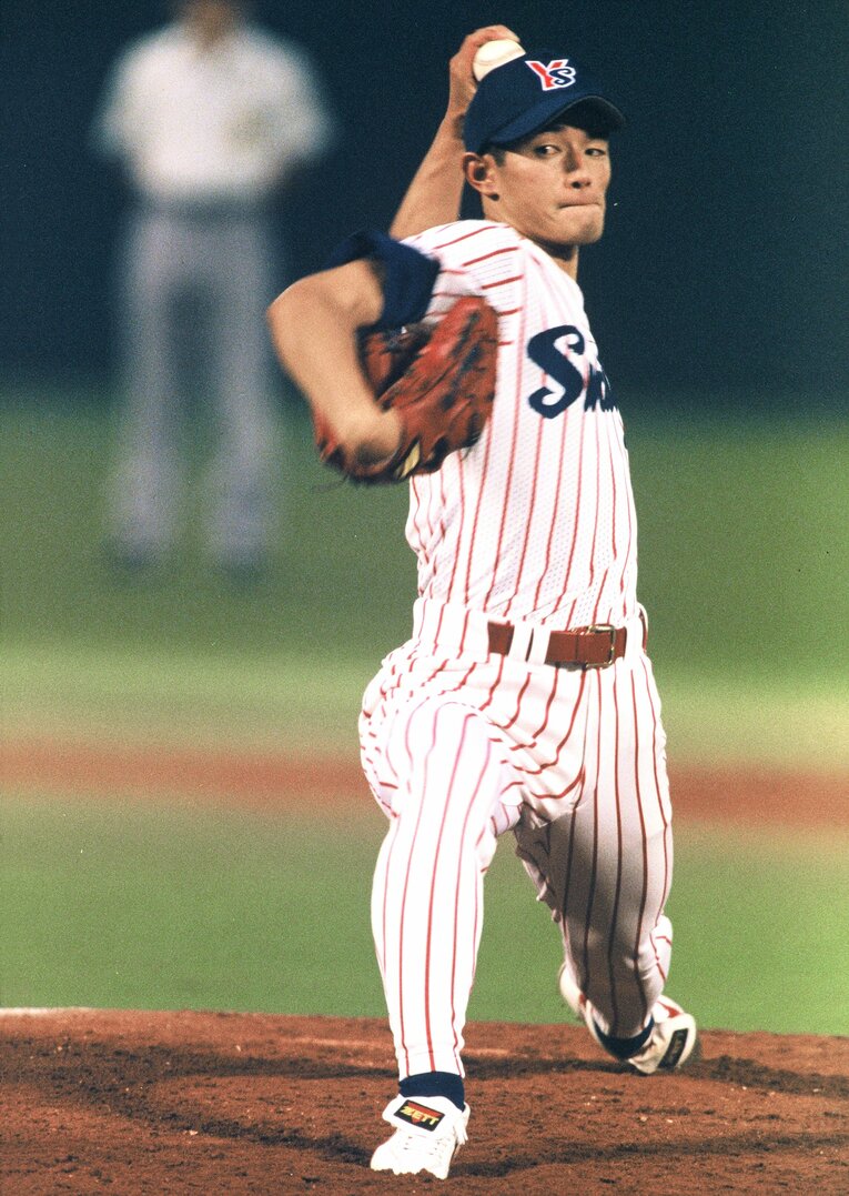 山部太。1995年には16勝7敗、防御率3.83。2度の完封勝利も記録した　©Koji Asakura