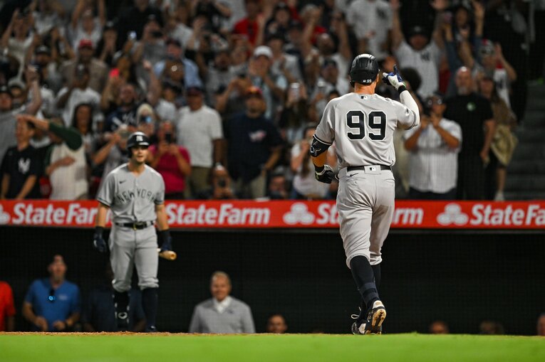 8月29日、ヤンキースのアーロン・ジャッジも大谷翔平に負けじと今季50号をマーク（8枚目／全8枚）©Nanae Suzuki