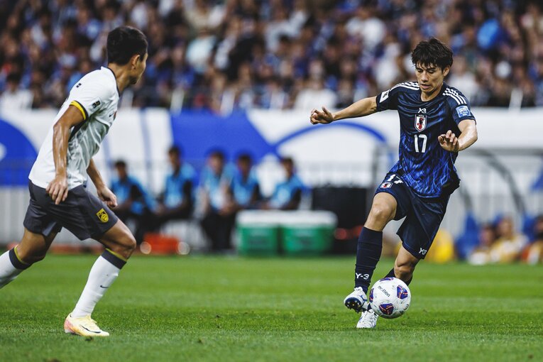 田中碧（2024年W杯アジア最終予選・中国戦）©︎Kiichi Matsumoto