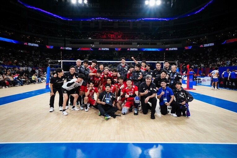 VNLオランダ戦　©︎Volleyball World