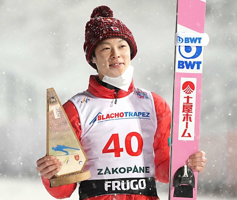 2020-21シーズンのW杯で初勝利を飾った©AFLO