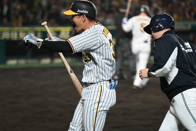 日本シリーズで躍動した糸原　©︎Naoya Sanuki