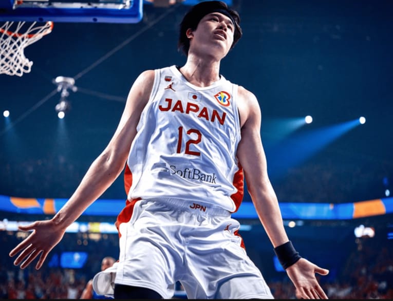 W杯ベネズエラ戦の渡邊雄太　©FIBA