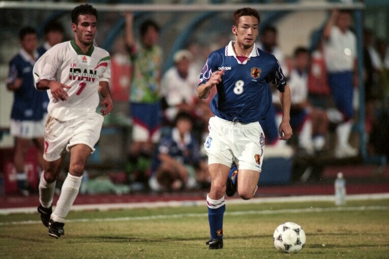 “ジョホールバルの歓喜”にも中田は淡々としていた　©Getty Images