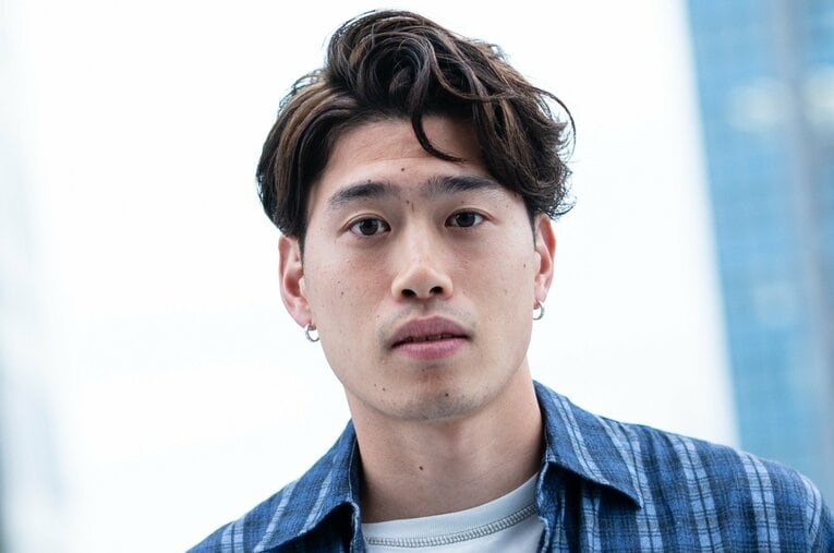 W杯日本代表に合流前、インタビューに応じてくれた際の鈴木唯人 ／ photograph by Tadashi Hosoda 