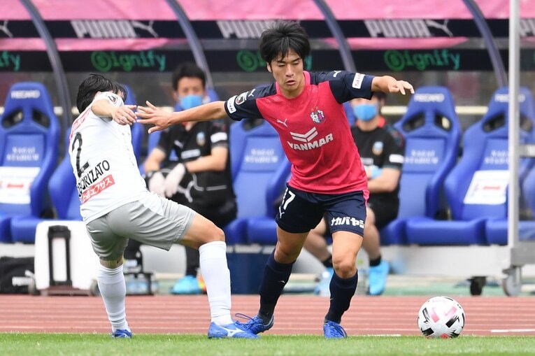セレッソ大阪で定位置を獲得した坂元　©︎Masashi Hara/Getty Images