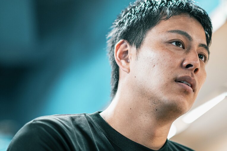 プロ野球選手を引退し、現在は「俺の生きる道」店主となった小林公太　©Takuya Sugiyama