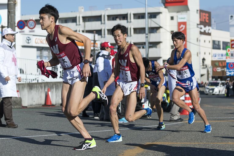平和真（早大）　第93回箱根駅伝 ／ photograph by Takuya Sugiyama