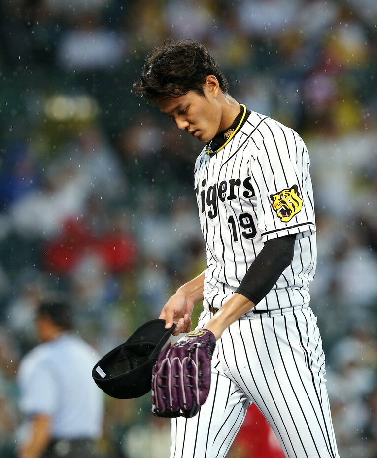 2016年7月8日の広島戦、阪神の藤浪晋太郎は161球を投じた　©JIJI PRESS