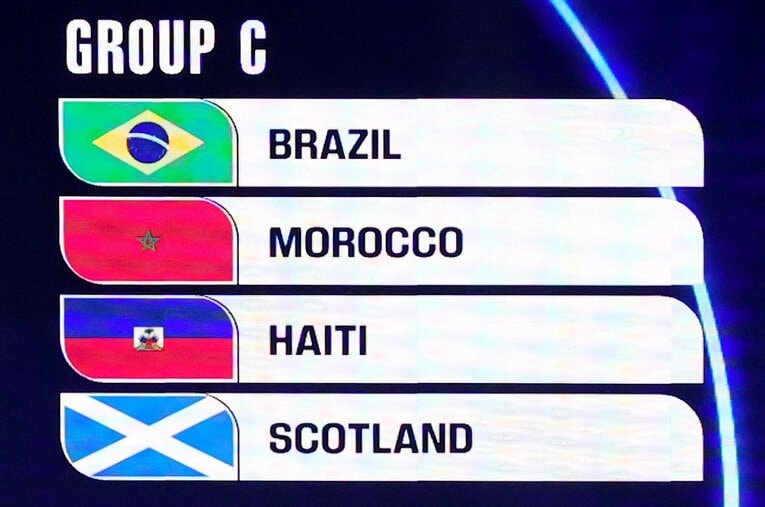 北中米W杯グループステージの組み合わせ：C組（全12グループの3枚目…画像はまだまだ続きます）　©PA Images/JIJI PRESS