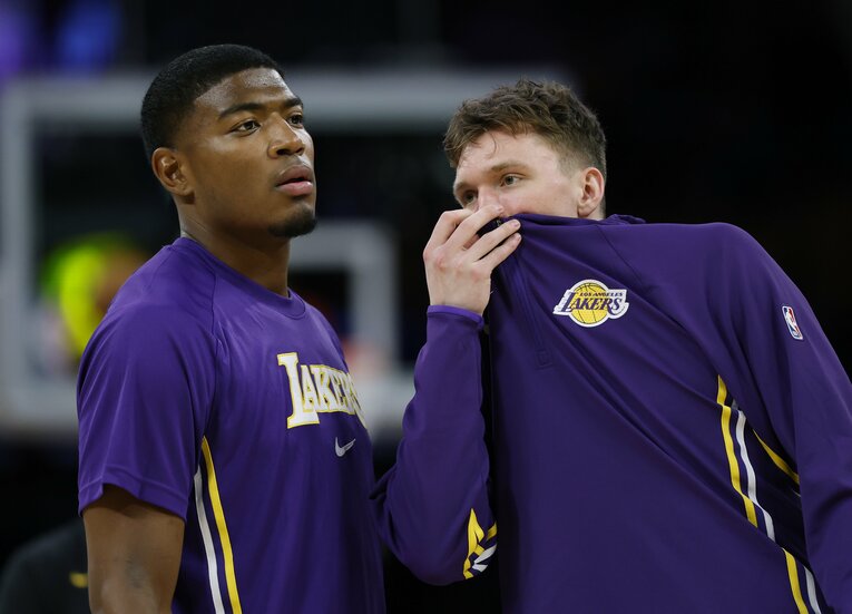 レイカーズではすっかり中堅選手になった八村塁　©︎Harry How/Getty Images