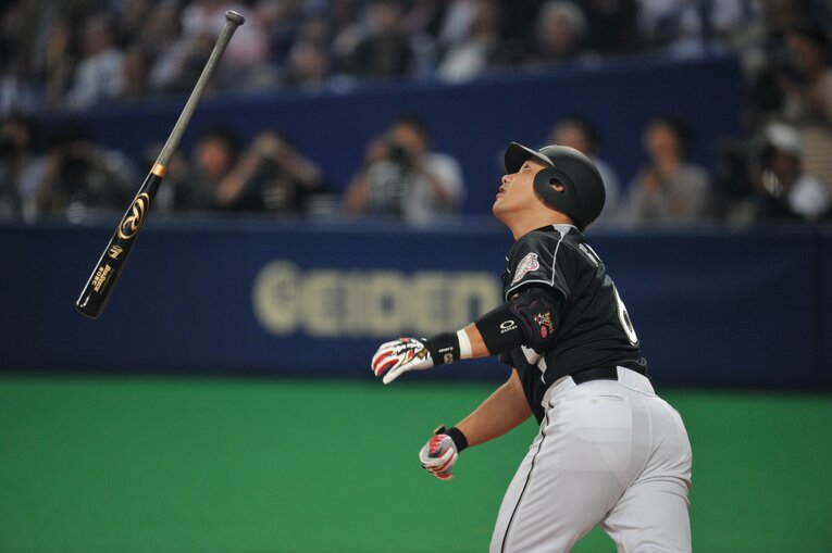 ロッテ時代の井口資仁　©Naoya Sanuki