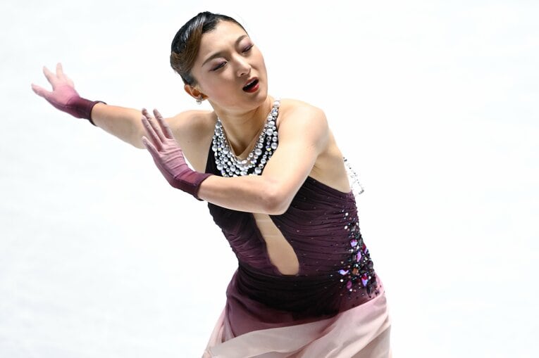 自身最後の全日本選手権で圧巻の演技を見せた坂本花織【スワイプするとそのほかの写真もご覧になれます】　©Asami Enomoto