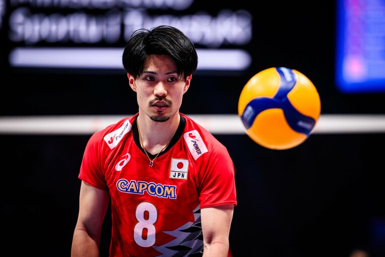 関田誠大（VNL準々決勝カナダ戦）©︎Volleyball World