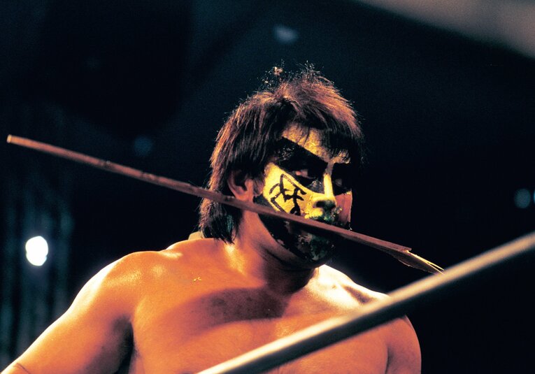 狂気のムタ。1996年4月29日、東京ドーム