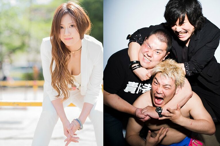 プロレス総選挙2017 雪妃真矢／橋本吉史・ガッツ石島・男色ディーノ（NumberPLUS 2017.08） ／ photograph by Tadashi Shirasawa