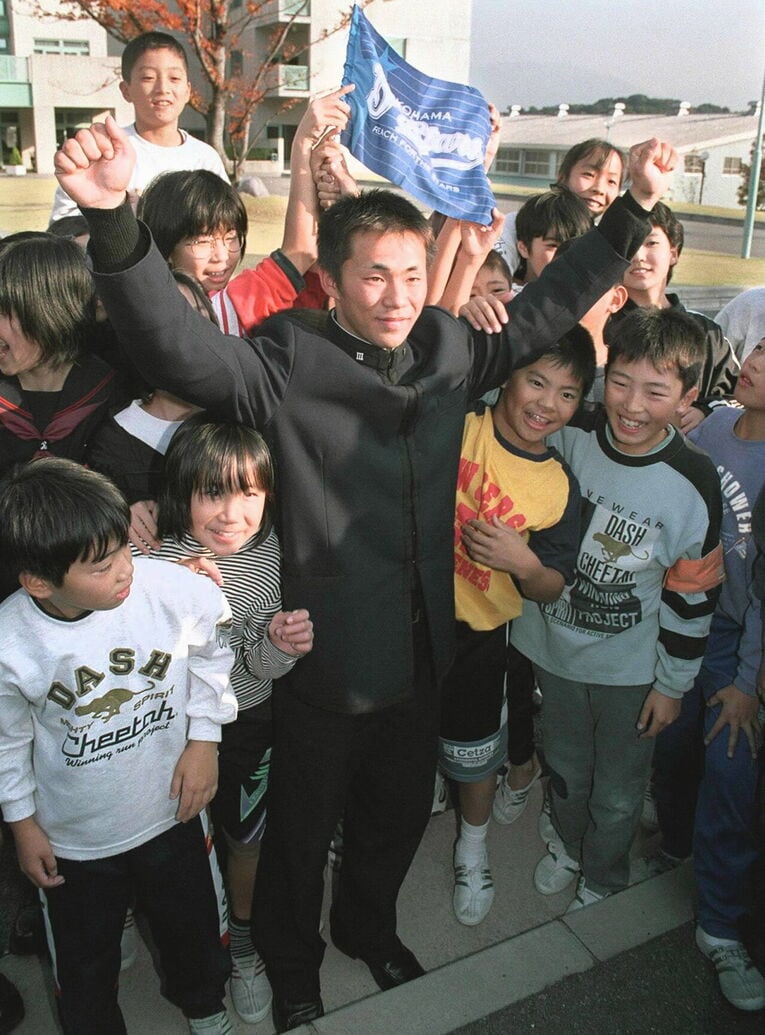 1999年ドラフトで横浜に1位指名されたPL学園・田中一徳。現在は山口県鴻城の野球部部長に ©JIJI PRESS