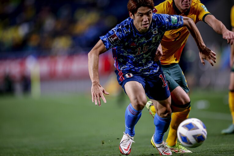 サウジ戦に続き、決定機を生かせなかった大迫。トルシエは「心配していない」という　©JMPA