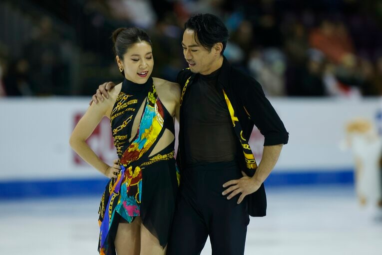 四大陸選手権のリズムダンス　©JIJI PRESS