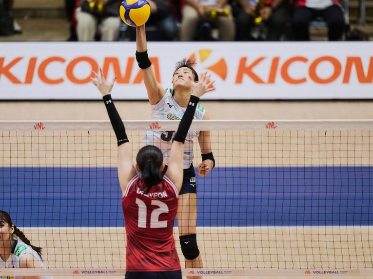 バレーボールネーションズリーグ 韓国戦　©︎Yuki Suenaga