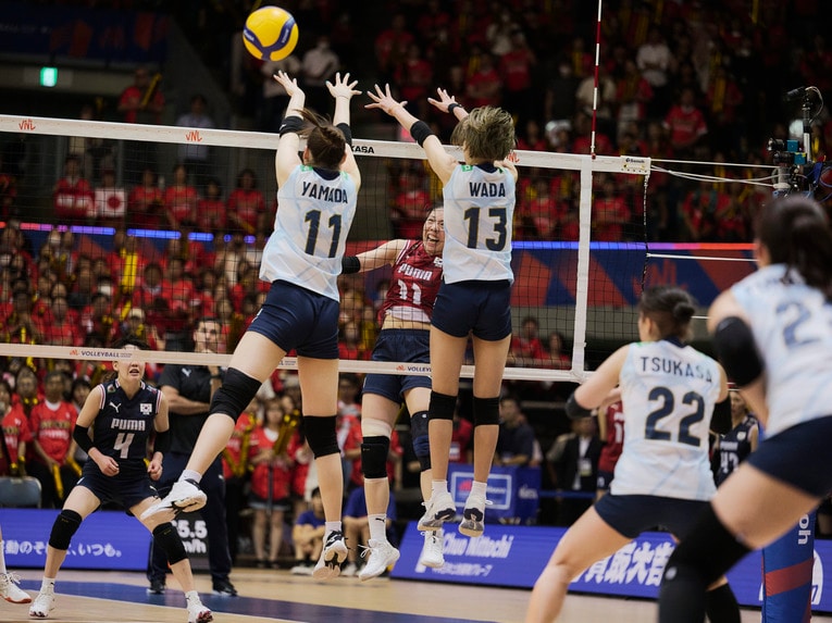 バレーボールネーションズリーグ 韓国戦　©︎Yuki Suenaga