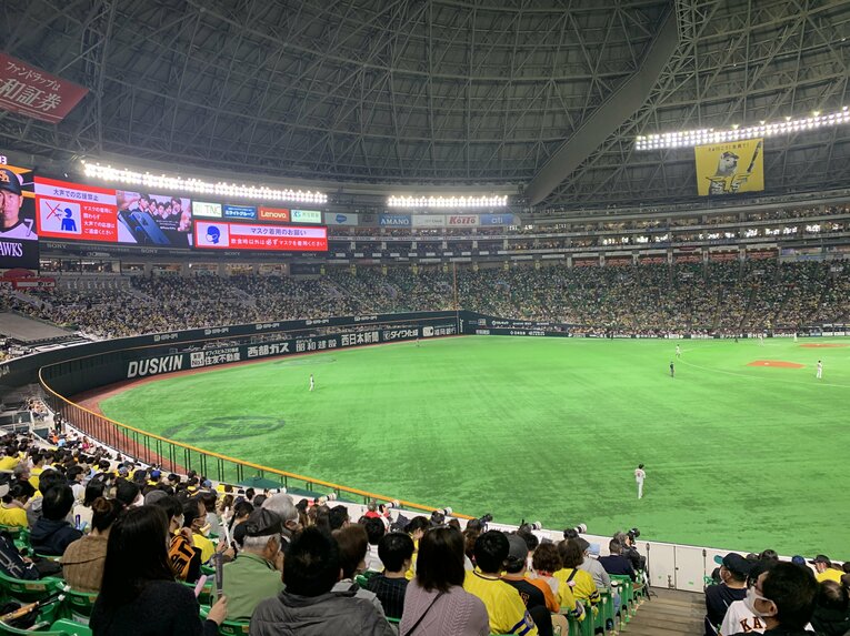 球場全体の雰囲気を味わえる良い席だったが……