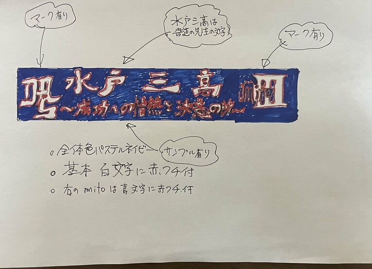 マフラータオルのデザインも自分たちで考えた　©Yuki Kashimoto