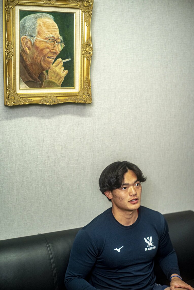 明治大ラグビー部キャプテン・廣瀬雄也（2023年）　©︎Takuya Sugiyama