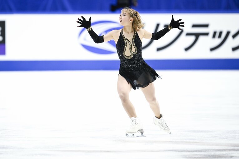 全日本選手権で4連覇を達成した坂本花織　©Asami Enomoto