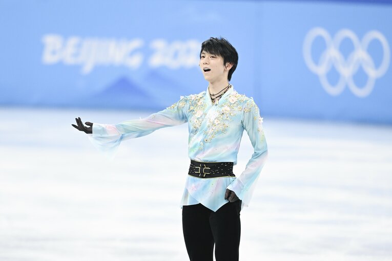 北京五輪フリー『天と地と』、演技終了後　©Asami Enomoto/JMPA