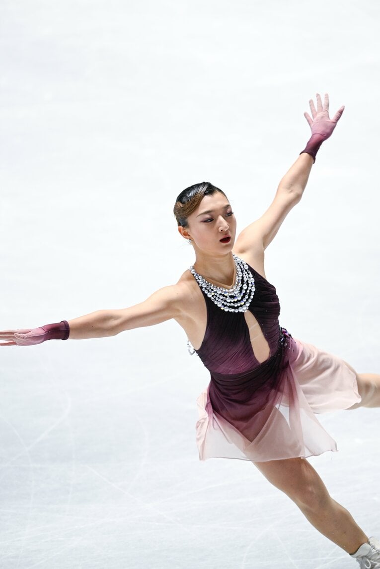 自身最後の全日本選手権で圧巻の演技を見せた坂本花織【スワイプするとそのほかの写真もご覧になれます】　©Asami Enomoto