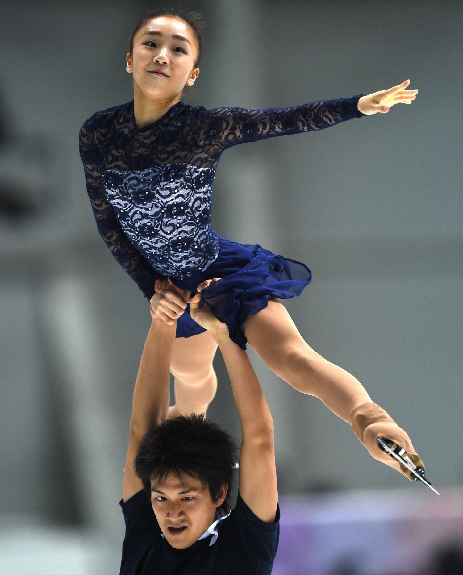 木原・高橋ペア(写真は2014年のNHK杯) ©JIJI PRESS