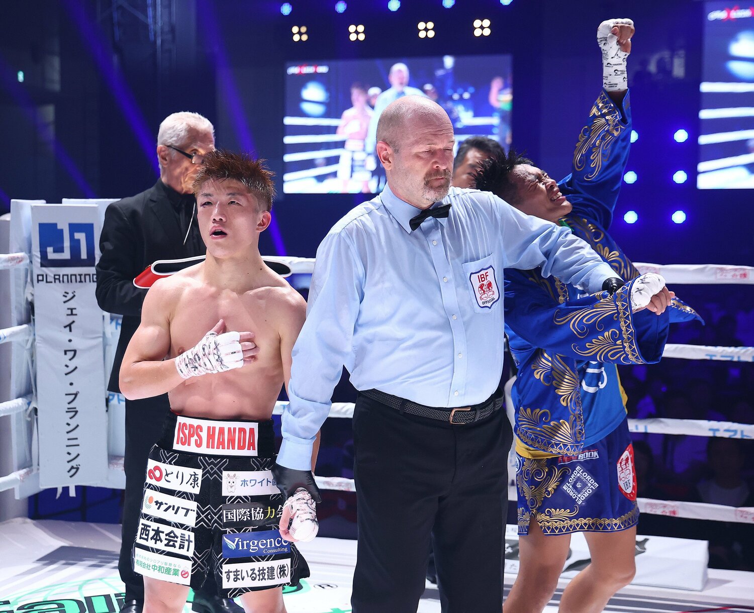 2025年5月24日、重岡銀次朗はIBF世界ミニマム級タイトルマッチ後に急性硬膜下血腫を発症。現在も懸命なリハビリを続けている　©JIJI PRESS