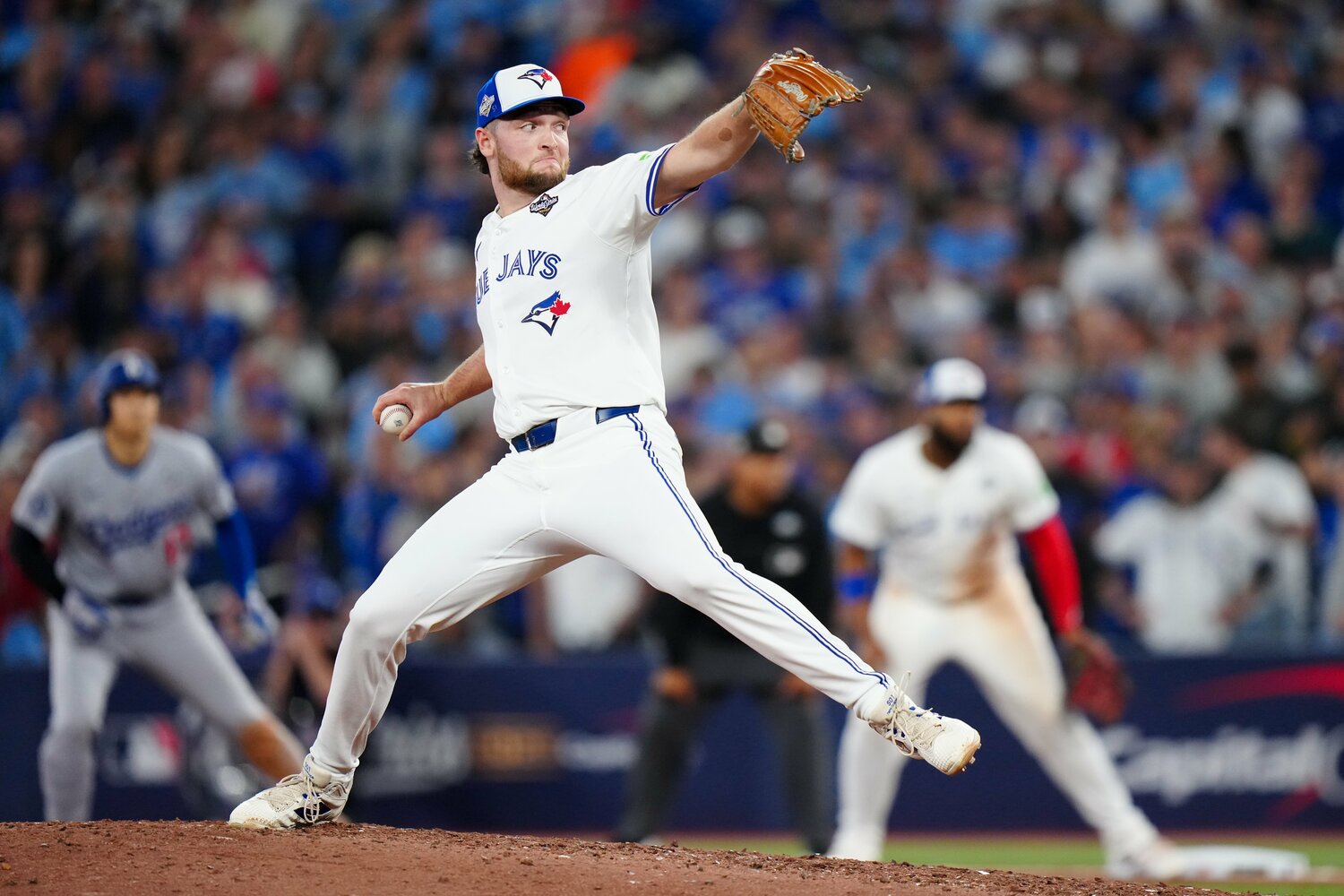 ルーキーとは思えない風格を漂わせていたトレイ・イエサベージ　©︎Daniel Shirey/MLB Photos via Getty Images